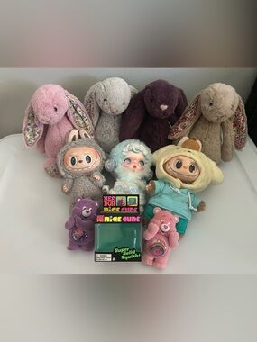 Retired Jellycats, Labubus,carebears, needoh bundle!